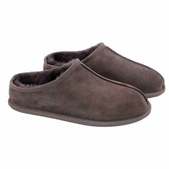 NEW KIRKLAND SIGNATURE | Shearling Clog Slippers BROWN SLIP ON COMFORT LIGHTWEIG - Picture 2 of 5